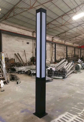 आउटडोर कास्ट एल्यूमीनियम सजावटी प्रकाश ध्रुव वर्ग के लिए अनुकूलित रंग